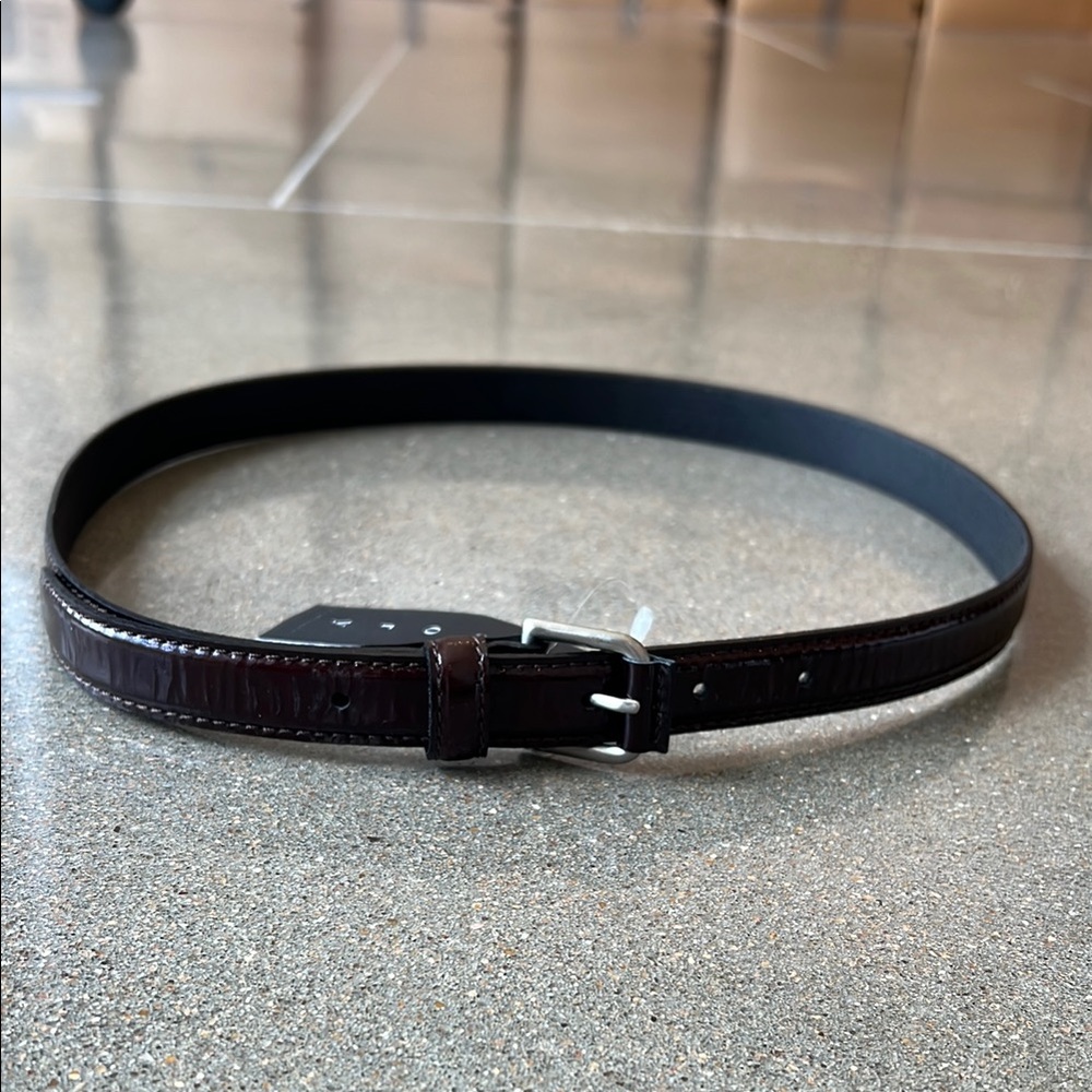 Theory Sallyann Patent Leather Belt- NWT